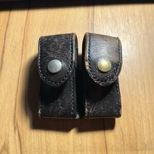 Safariland Holster 370-2-C Leather Police Revolver 4" Right Hand Made USA VTG